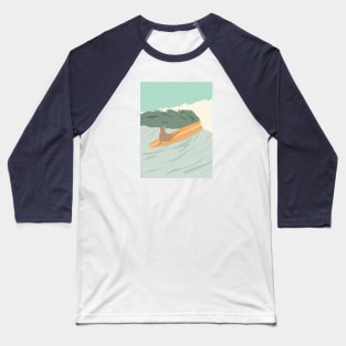 Surfing Sea Lion Baseball T-Shirt